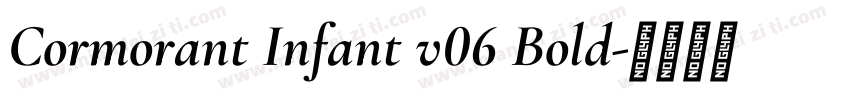 Cormorant Infant v06 Bold字体转换